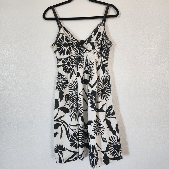 Speed Control black and white midi dress sz L - Picture 1 of 14